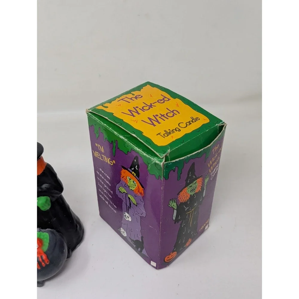 Vintage The Wick-ed Witch Talking Candle Cries 